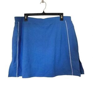 Tehama Women's Blue & White Nylon/Spandex Pro Golf Tennis Golf Athletic Skirt Sk